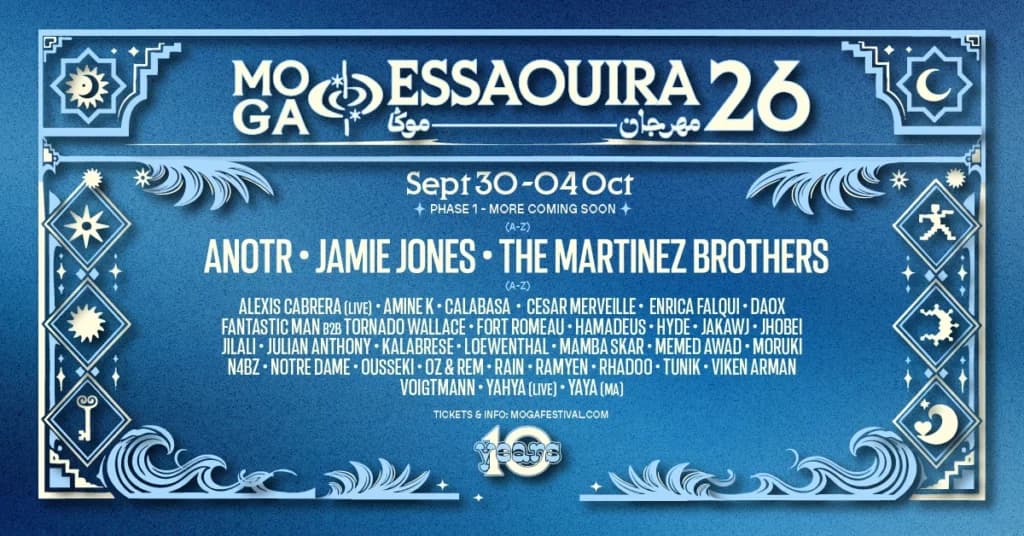 Moga Festival fête ses 10 ans à Essaouira, du 30 septembre au 4 octobre